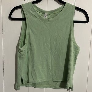 Lulu lemon sage green cropped athletic tank top